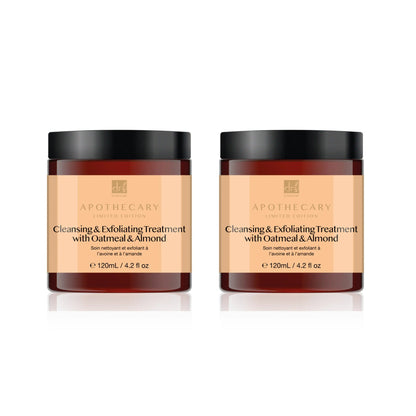 Cleansing & Exfoliating Treatment with Oatmeal & Almond 120ml Twin Value Savings Pack