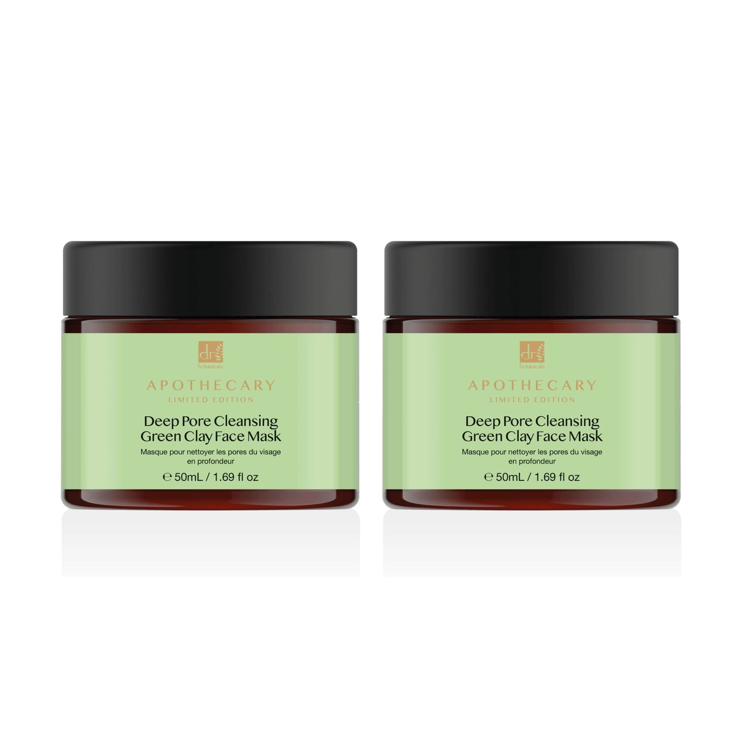 Deep Pore Cleansing Green Clay Face Mask 50ml Twin Value Savings Pack
