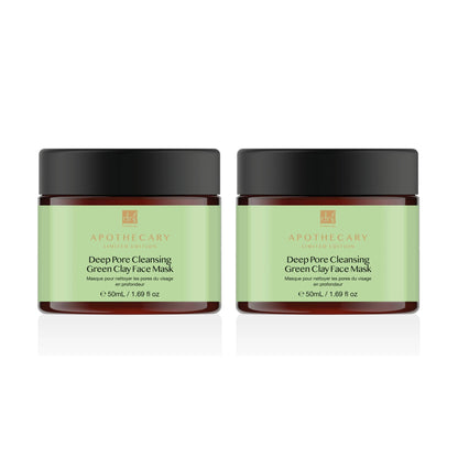 Deep Pore Cleansing Green Clay Face Mask 50ml Twin Value Savings Pack