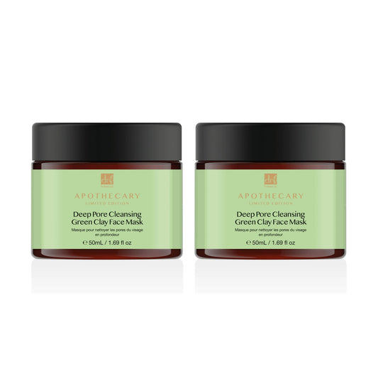 Deep Pore Cleansing Green Clay Face Mask 50ml Twin Value Savings Pack