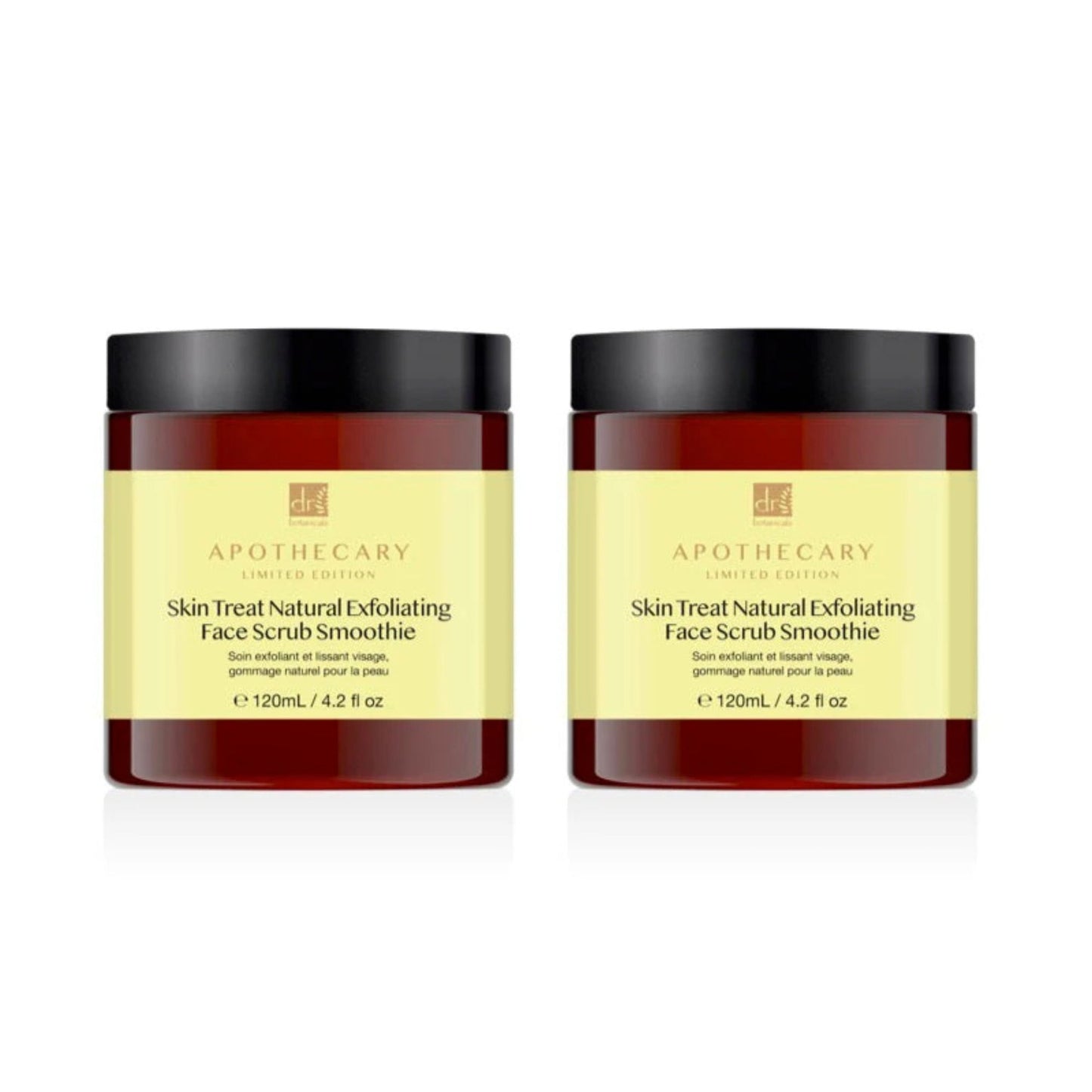 Skin Treat Natural Exfoliating Face Scrub Smoothie 120ml Twin Value Savings Pack