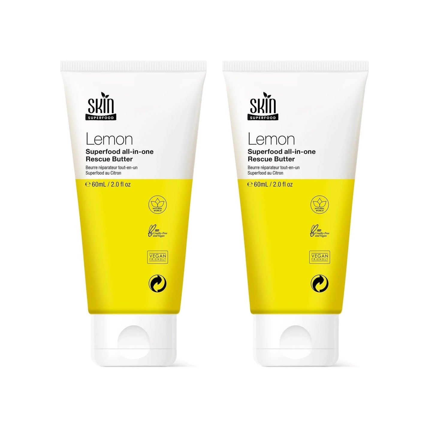 Lemon Superfood Rescue Butter 60ml Twin Value Savings Pack