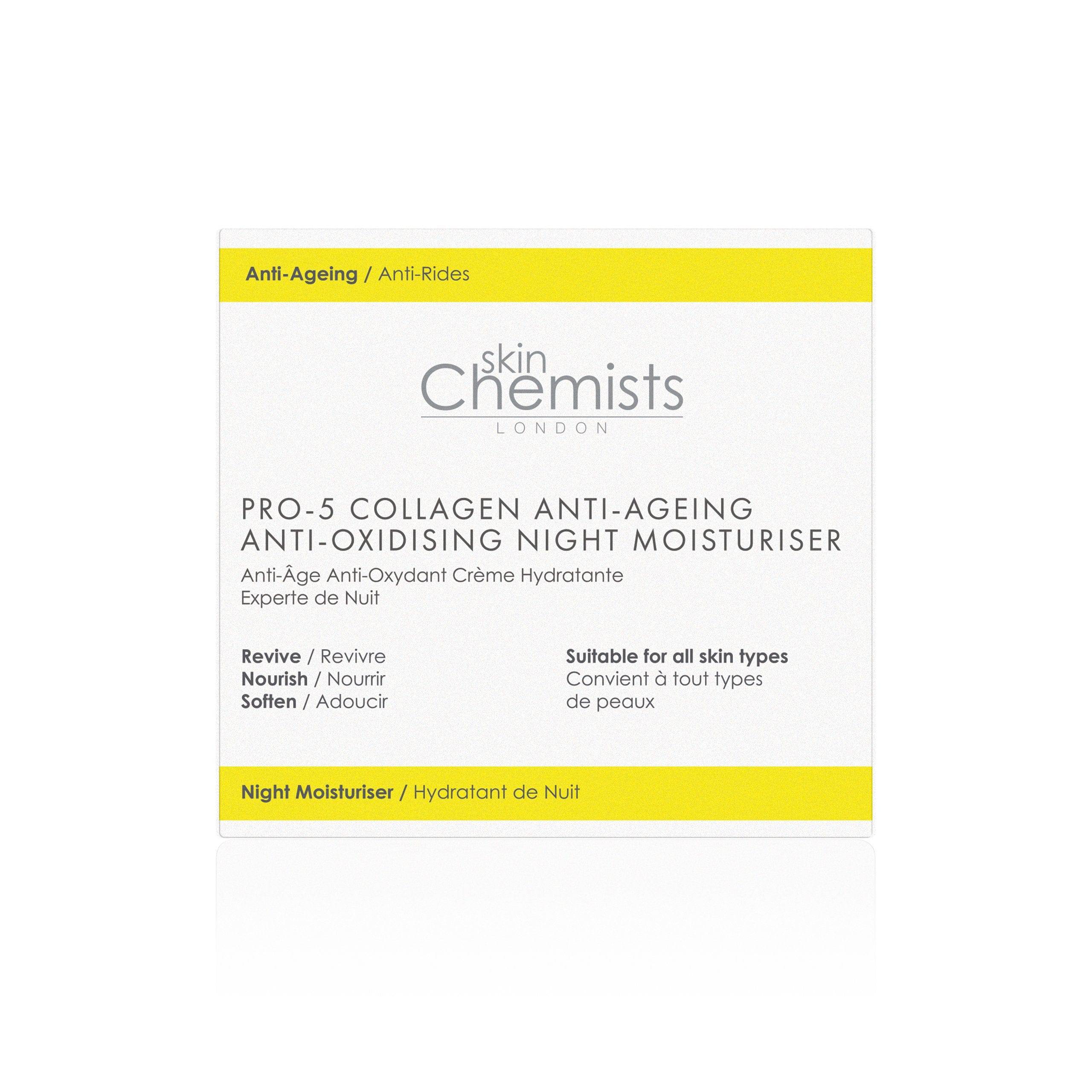 Pro-5 Collagen Anti-Ageing Anti-Oxidising Night Moisturiser - skinChemists