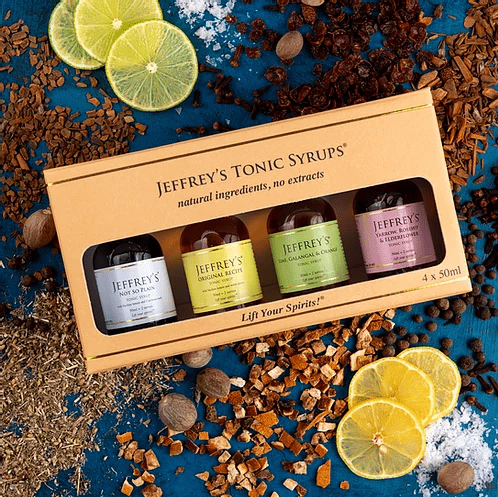 Jeffrey's Tonic Syrups Gift box of Samples - skinChemists