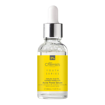 Youth Series Acne Prone Serum Salicylic Acid 2%, Centella Asiatica 3% 30ml x 2 Duo Pack