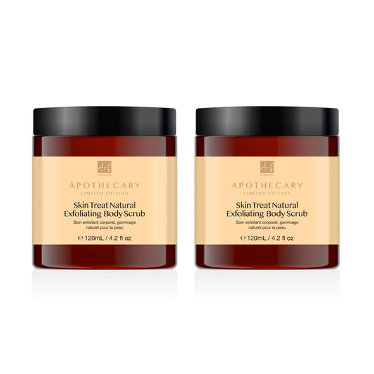 Skin Treat Natural Exfoliating Body Scrub 120ml Twin Value Savings Pack