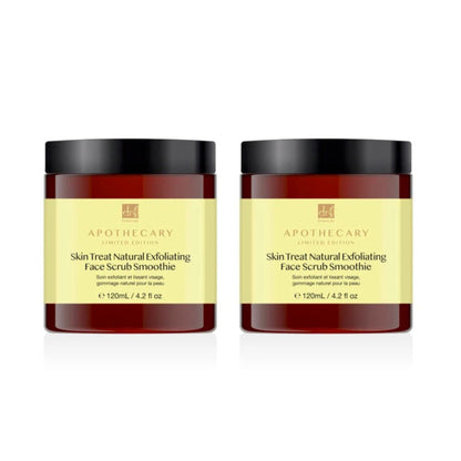 Skin Treat Natural Exfoliating Face Scrub Smoothie 120ml Twin Value Savings Pack