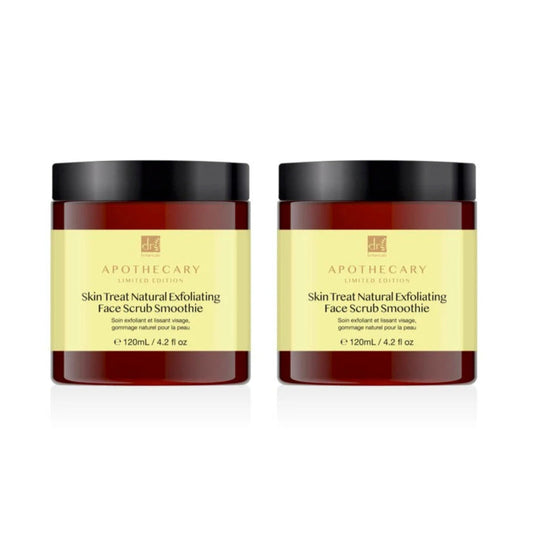 Skin Treat Natural Exfoliating Face Scrub Smoothie 120ml Twin Value Savings Pack