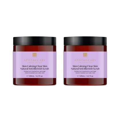 Skin Calming Clear Skin Natural Anti-Blemish Scrub 120ml Twin Value Savings Pack
