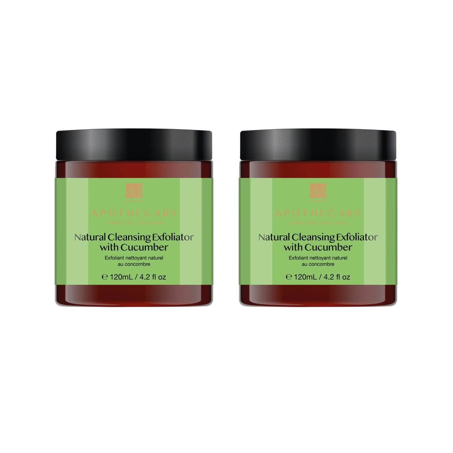 Natural Cleansing Exfoliator with Cucumber 120ml Twin Value Savings Pack