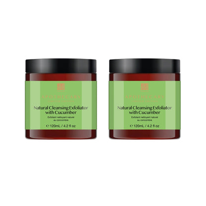 Natural Cleansing Exfoliator with Cucumber 120ml Twin Value Savings Pack