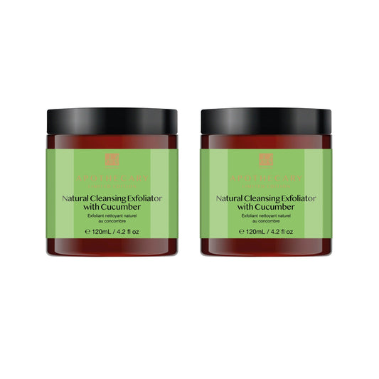 Natural Cleansing Exfoliator with Cucumber 120ml Twin Value Savings Pack