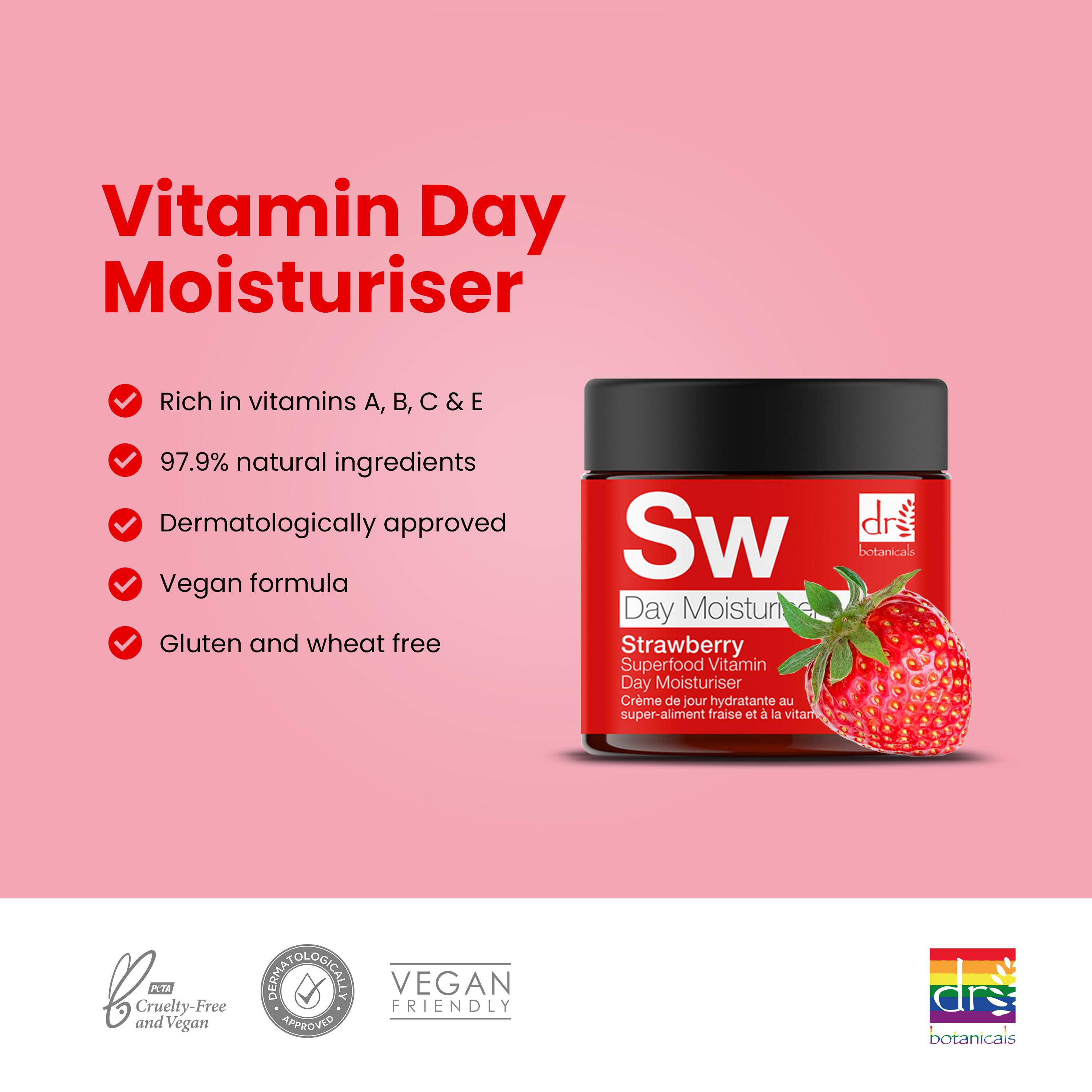 Strawberry Superfood Vitamin C Day Moisturiser 60ml