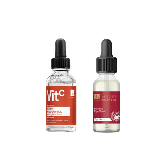 Vitamin C & Hyaluronic Acid Anti-Ageing Serum 30ml + Vegan Collagen Repairing Eye Serum 15ml