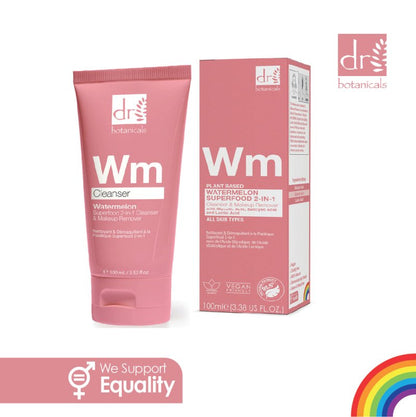 Watermelon Superfood 2-in-1 Cleanser & Makeup Remover with Glycolic Acid, Salicylic Acid and Lactic Acid 100ml - skinChemists
