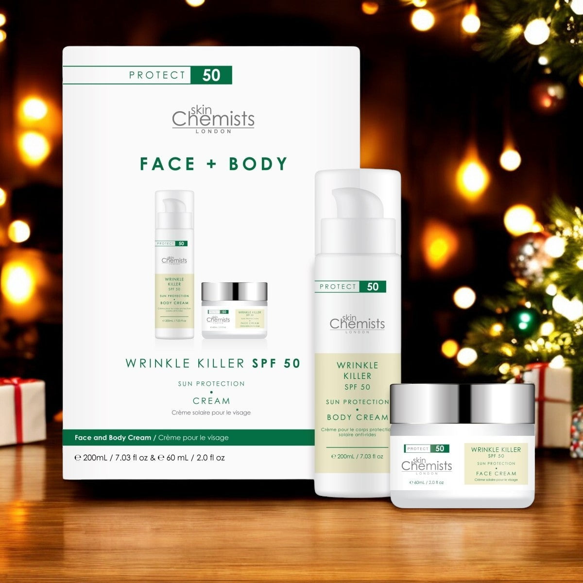 Wrinkle Killer SPF 50 Face & Body Kit - skinChemists